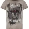 Trachtenshirt taupe Grill ma und Chill ma 012940 ~ M
