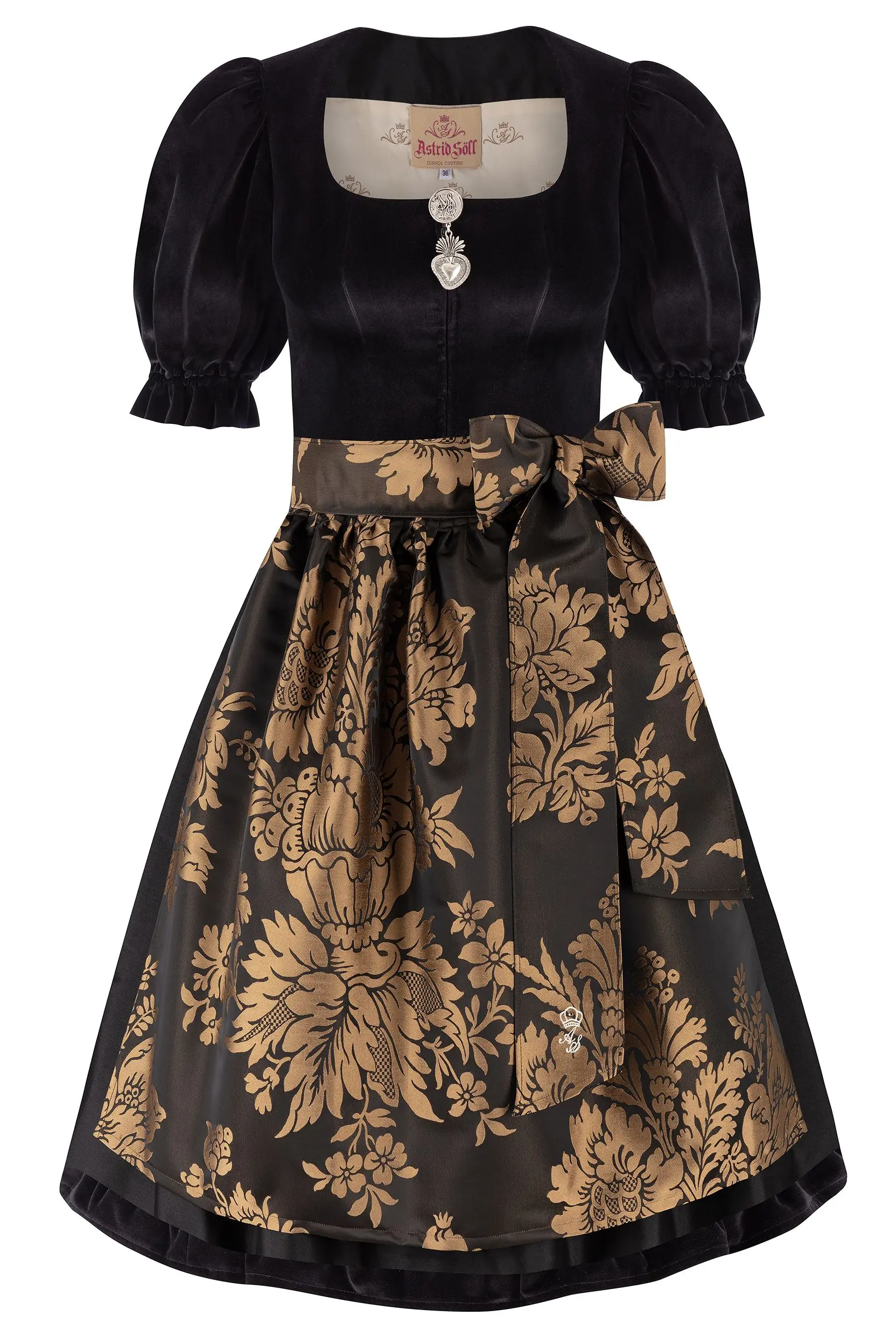 Dirndl DANIELLE (70 cm) ~ 34 ~ schwarz