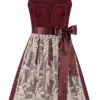 Dirndl SARAH (60 cm) ~ 32 ~ dunkelrot