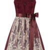 Dirndl SARAH (60 cm) ~ 32 ~ dunkelrot