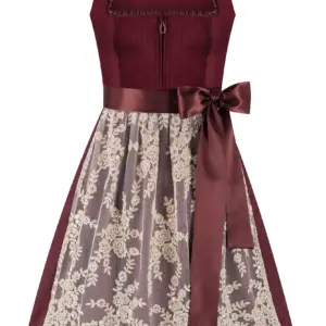 Dirndl SARAH (60 cm) ~ 34 ~ dunkelrot