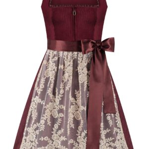 Dirndl SARAH (60 cm) ~ 34 ~ dunkelrot