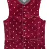 Trachtenweste dunkelrot Samt Vittorio 013729 ~ 46
