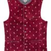 Trachtenweste dunkelrot Samt Vittorio 013729 ~ 46