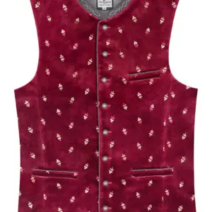 Trachtenweste dunkelrot Samt Vittorio 013729 ~ 46