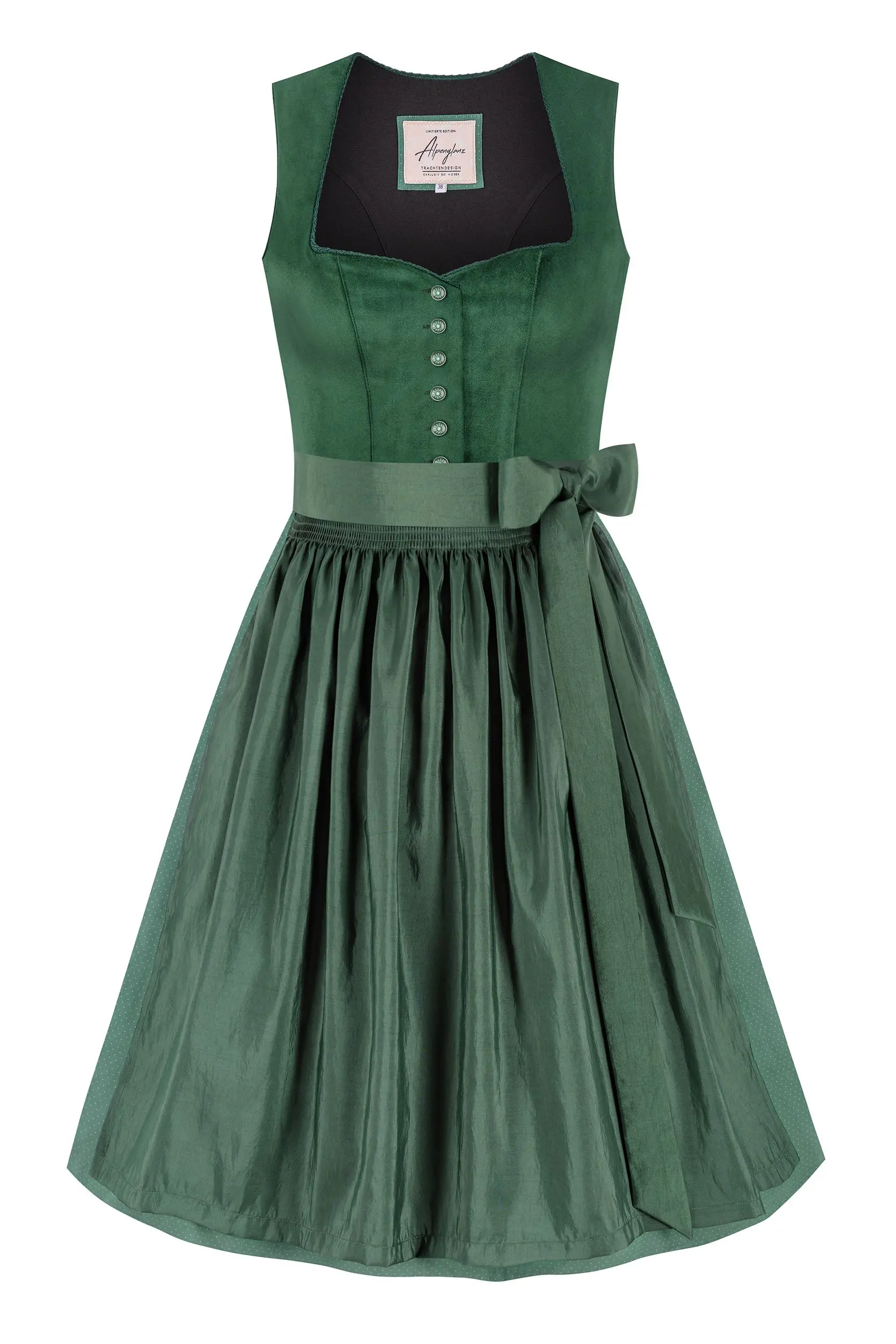Dirndl TEGERNSEE (65 cm) ~ 32 ~ grün