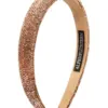 Glitzer Haarreif breit ~ champagner