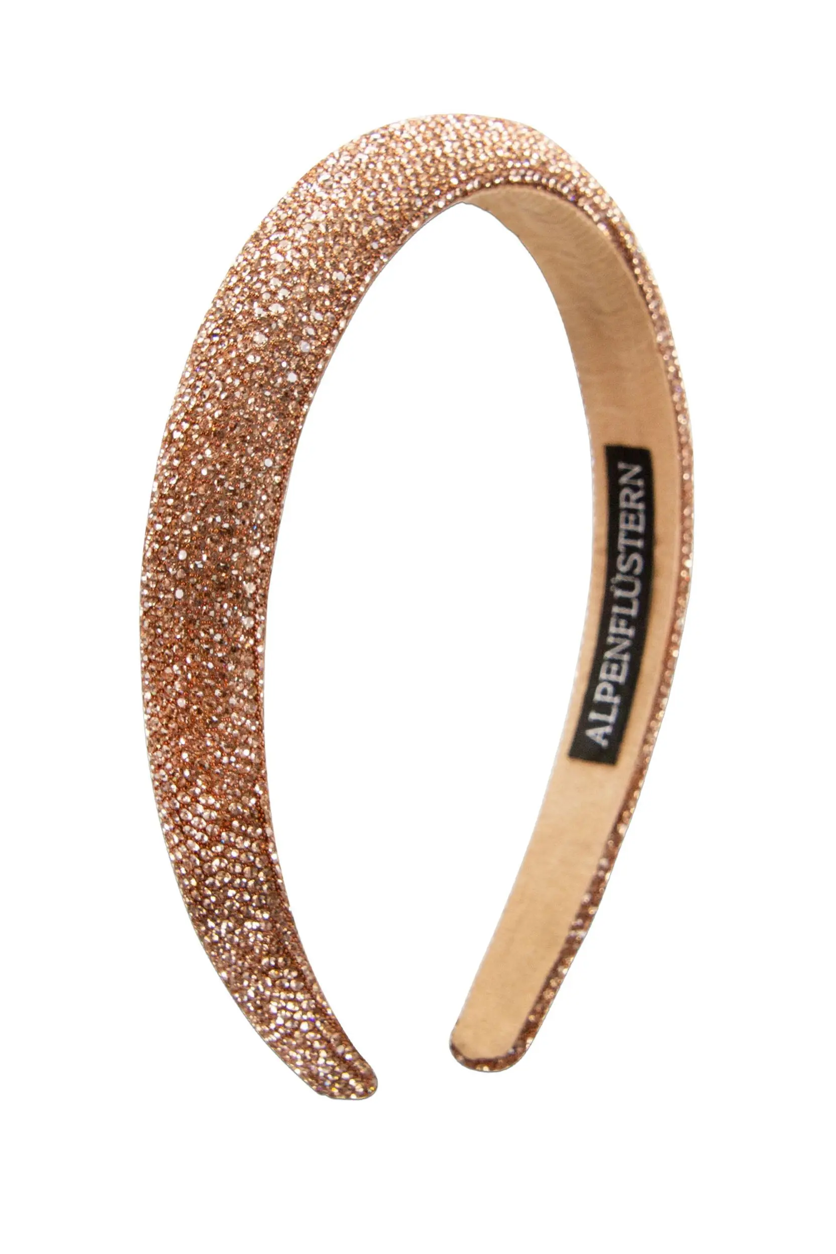 Glitzer Haarreif breit ~ champagner