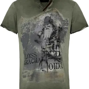 Trachtenshirt ANTON ~ M ~ grün