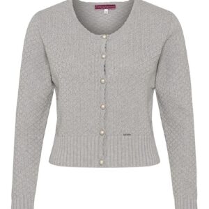Trachten Strickjacke hellgrau Marlene 010951 ~ 42
