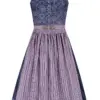 Midi Dirndl 65 cm blau beere Magda 010052 - limitiert ~ 34