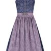 Midi Dirndl 65 cm blau beere Magda 010052 - limitiert ~ 34