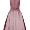 Midi Dirndl 65 cm altrosa bordeaux gemustert Ella 010043 ~ 34