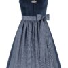 Dirndl LOUISA (70 cm) ~ 38 ~ blau - dunkelblau