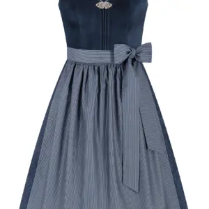 Dirndl LOUISA (70 cm) ~ 40 ~ blau - dunkelblau