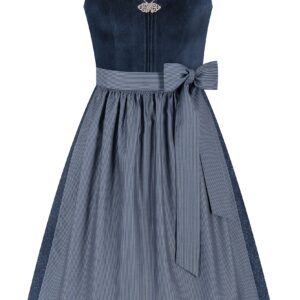 Dirndl LOUISA (70 cm) ~ 40 ~ blau - dunkelblau