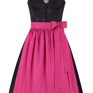 Dirndl RESI (65 cm) mit abnehmbaren Flügelärmeln ~ 32 ~ schwarz