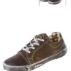 Kinder Trachtensneaker dunkelbraun weiß Nepomuk 002343 ~ 26