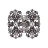 Schürzenschließe floral verziert mit Strass
