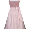 Midi Dirndl 70 cm altrosa flieder Samtcord Marilena 016761 ~ 36