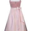 Midi Dirndl 70 cm altrosa flieder Samtcord Marilena 016761 ~ 36