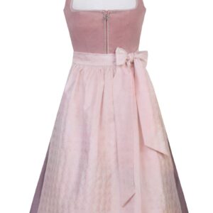 Midi Dirndl 70 cm altrosa flieder Samtcord Marilena 016761 ~ 42