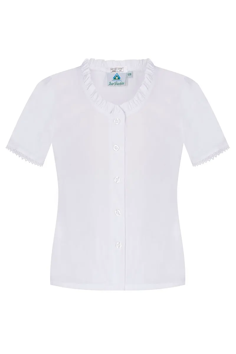 Kinder Dirndlbluse weiß Vroni 007966 ~ 80