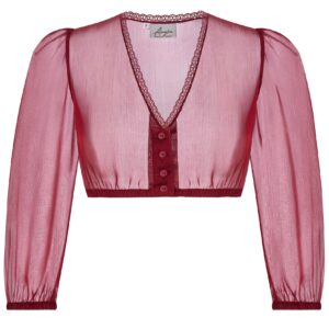Dirndlbluse aus Chiffon ~ 36 ~ rot
