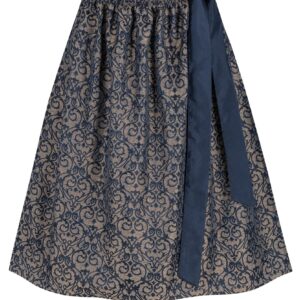 Dirndlschürze mit Ornamenten (70 cm) ~ S ~ dunkelblau