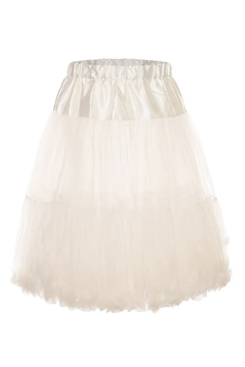 Petticoat midi 65er creme Carin 103492 ~ M
