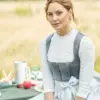 Dirndl MARKTL (65 cm) asphaltgrau ~ 40 ~ grau