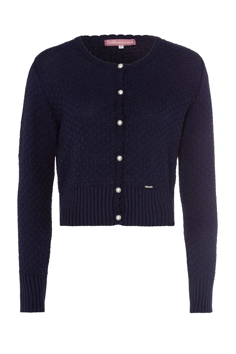 Trachten Strickjacke dunkelblau Marlene 003187 ~ 32