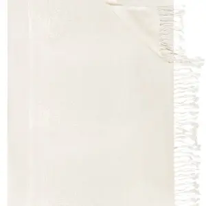 Trachtentuch 70x200 cm verschiedenfarbig mit Fransen 007813 ~ creme