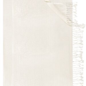 Trachtentuch 70x200 cm verschiedenfarbig mit Fransen 007813 ~ creme