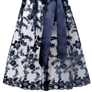 Dirndlschürze MARISOL (65 cm) ~ XL ~ dunkelblau