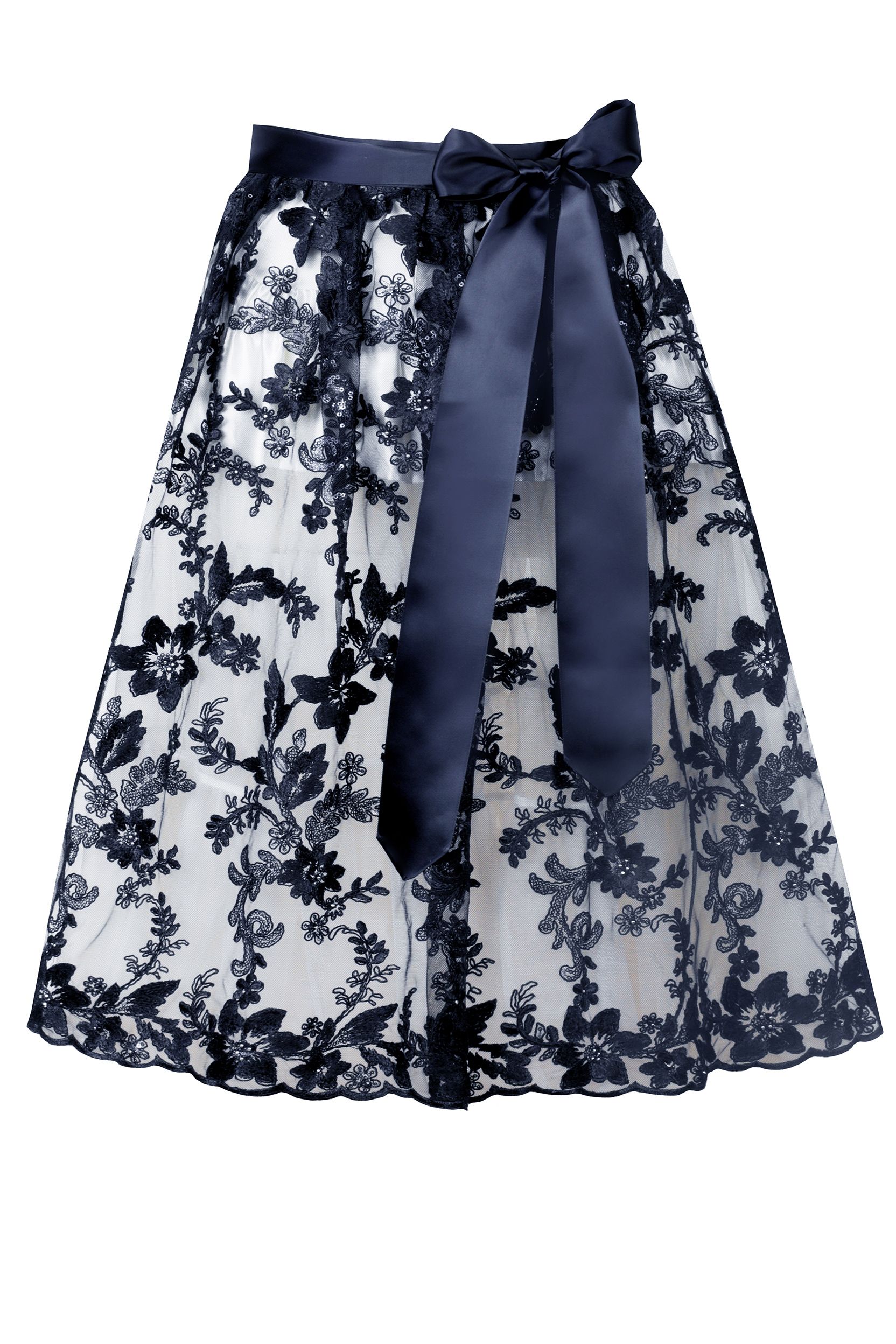 Dirndlschürze MARISOL (65 cm) ~ L ~ dunkelblau