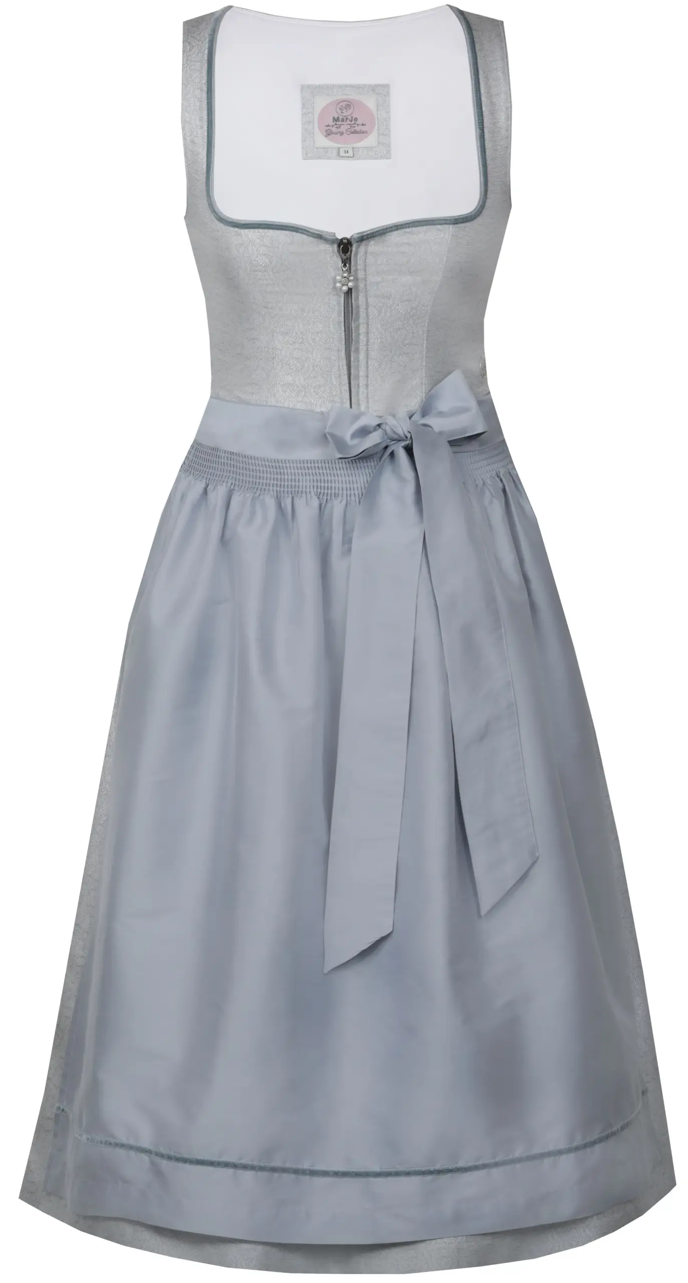 Dirndl HOHENAU (70 cm) silbergrau ~ 32 ~ silber