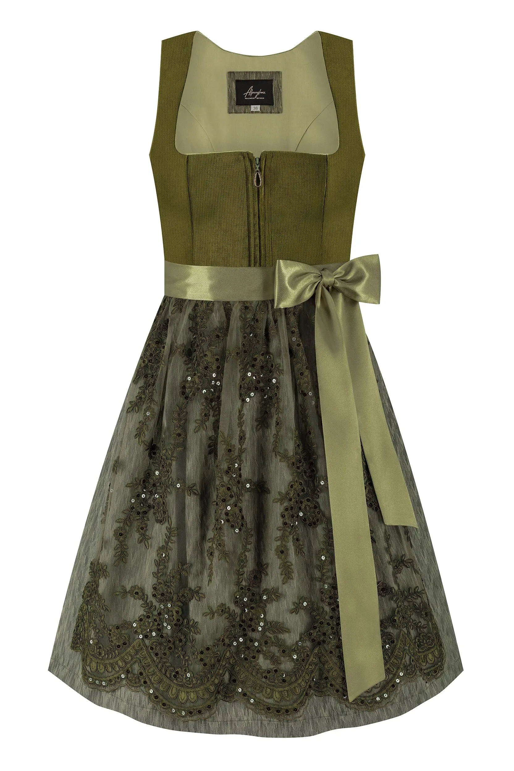 Dirndl SARAH (60 cm) ~ oliv ~ 46