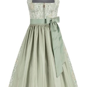 Midi Dirndl 70 cm creme mintgrün Gloria 015703 ~ 36