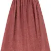 Dirndlschürze mit Blumenrankenmuster (90 cm) ~ L ~ rot