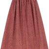Dirndlschürze mit Blumenrankenmuster (90 cm) ~ L ~ rot