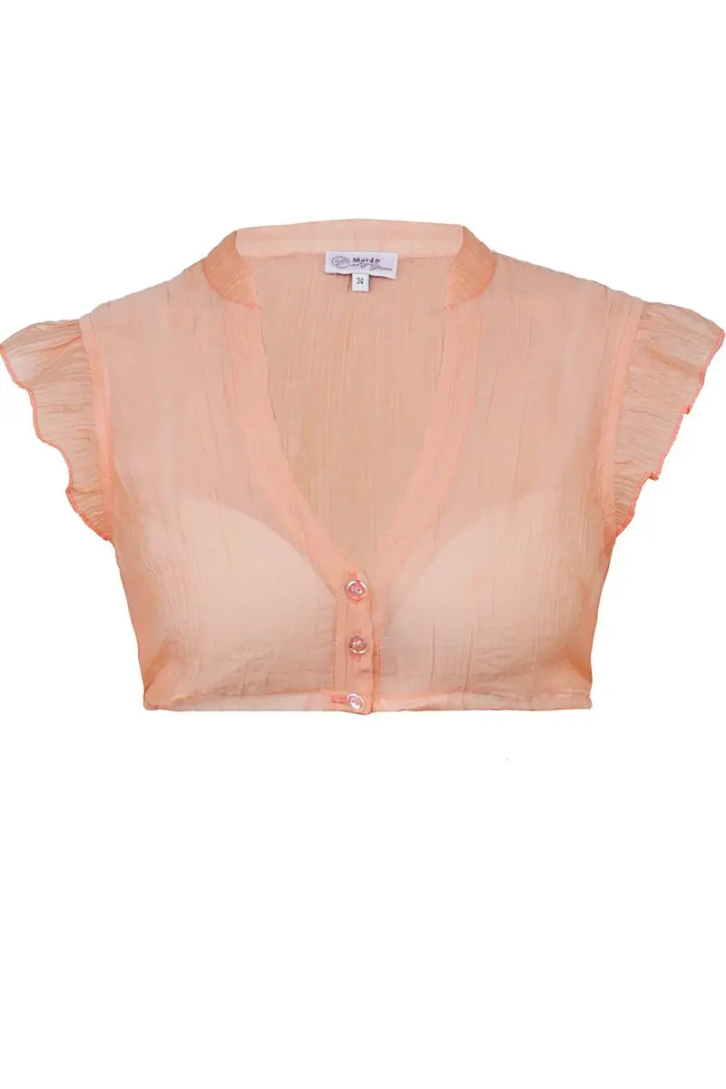 Dirndlbluse WALDBRUNN peach ~ 30