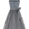 Dirndl TAMARA (70 cm) ~ 32 ~ blaugrau