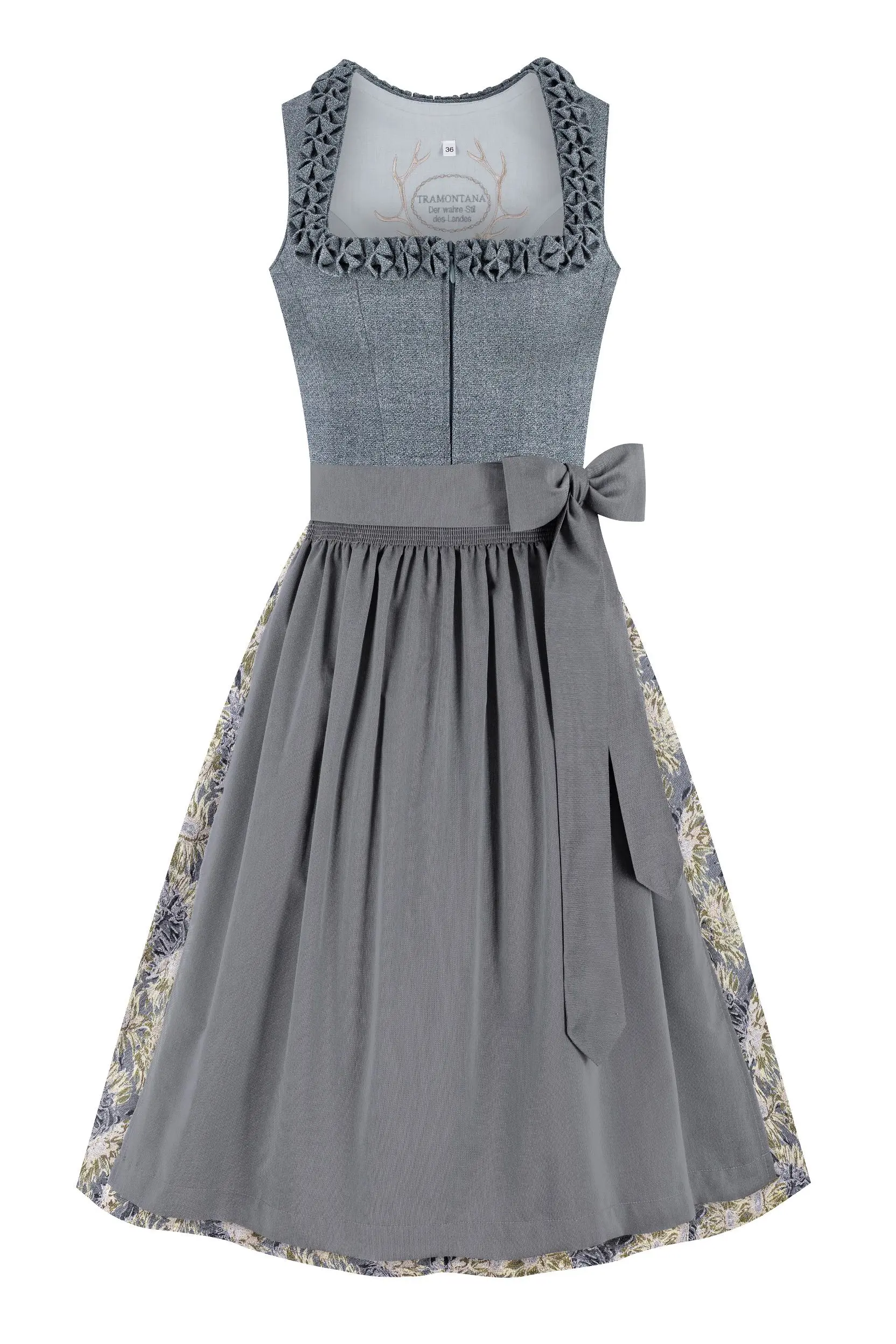Dirndl TAMARA (70 cm) ~ 32 ~ blaugrau
