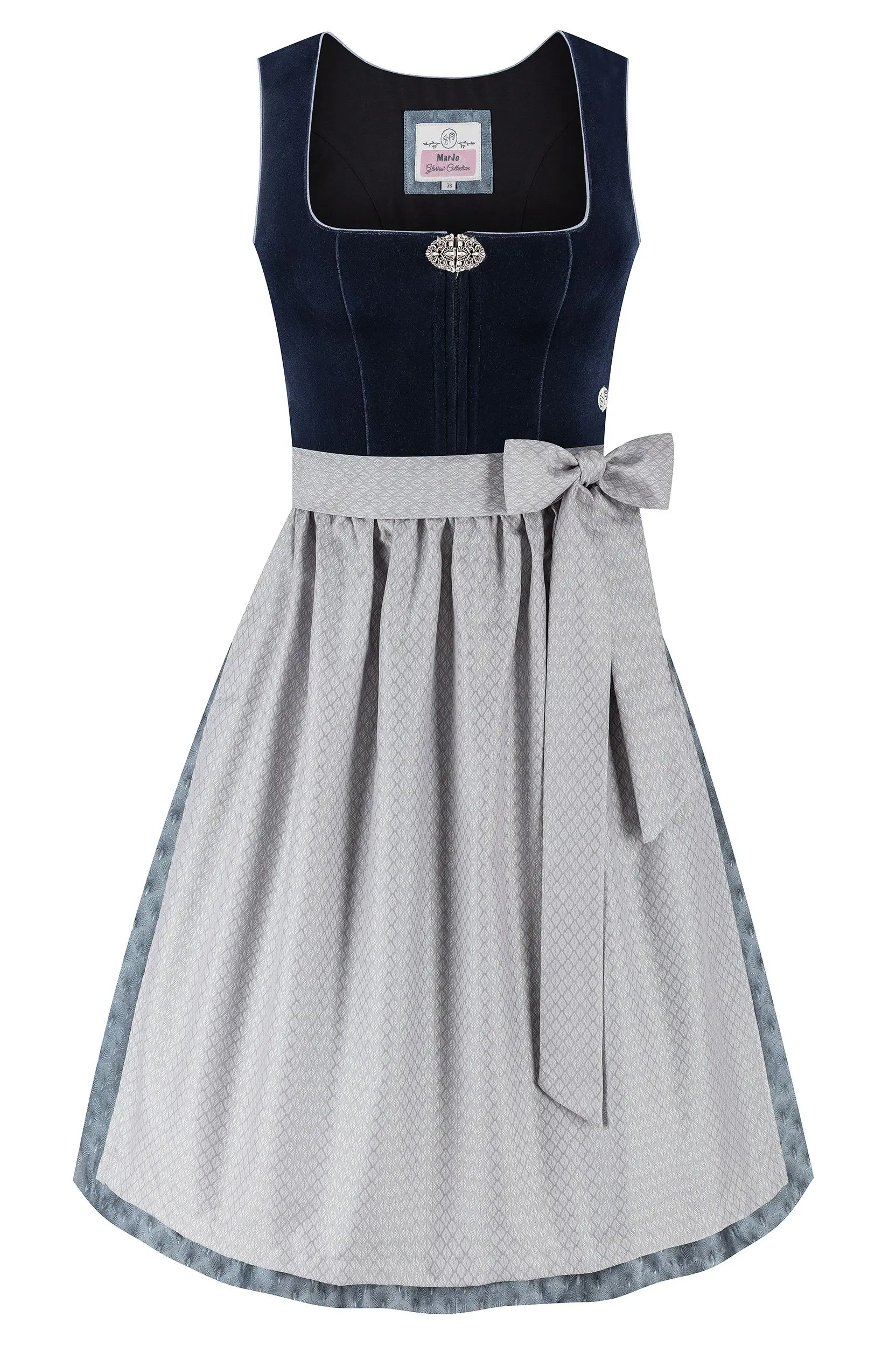 Dirndl FRIEDA (65 cm) ~ 44 ~ dunkelblau