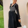 Dirndl ENSDORF (65 cm) schwarz ~ schwarz ~ 32