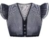 Dirndlbluse EILEEN ~ 32 ~ dunkelblau