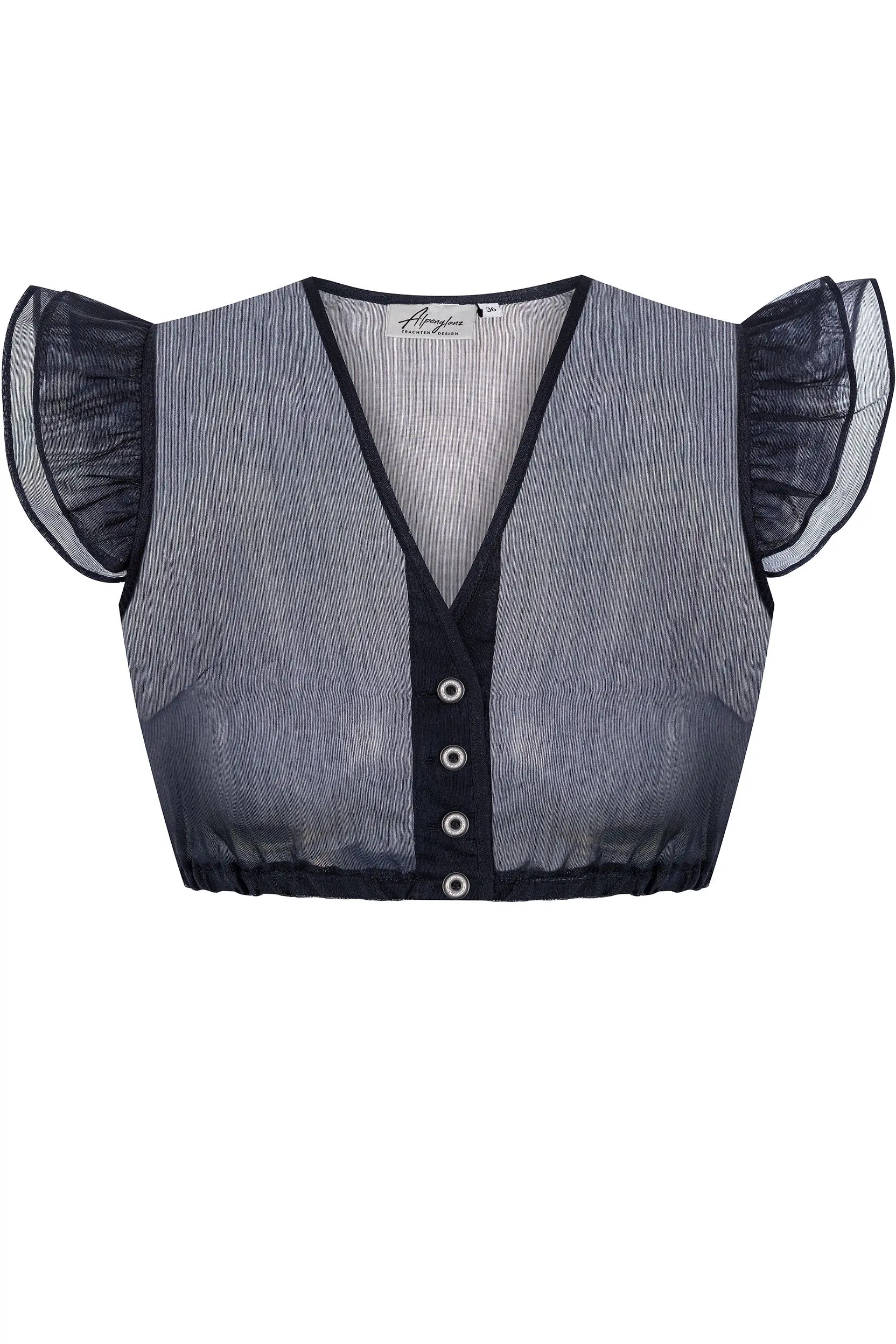 Dirndlbluse EILEEN ~ 32 ~ dunkelblau