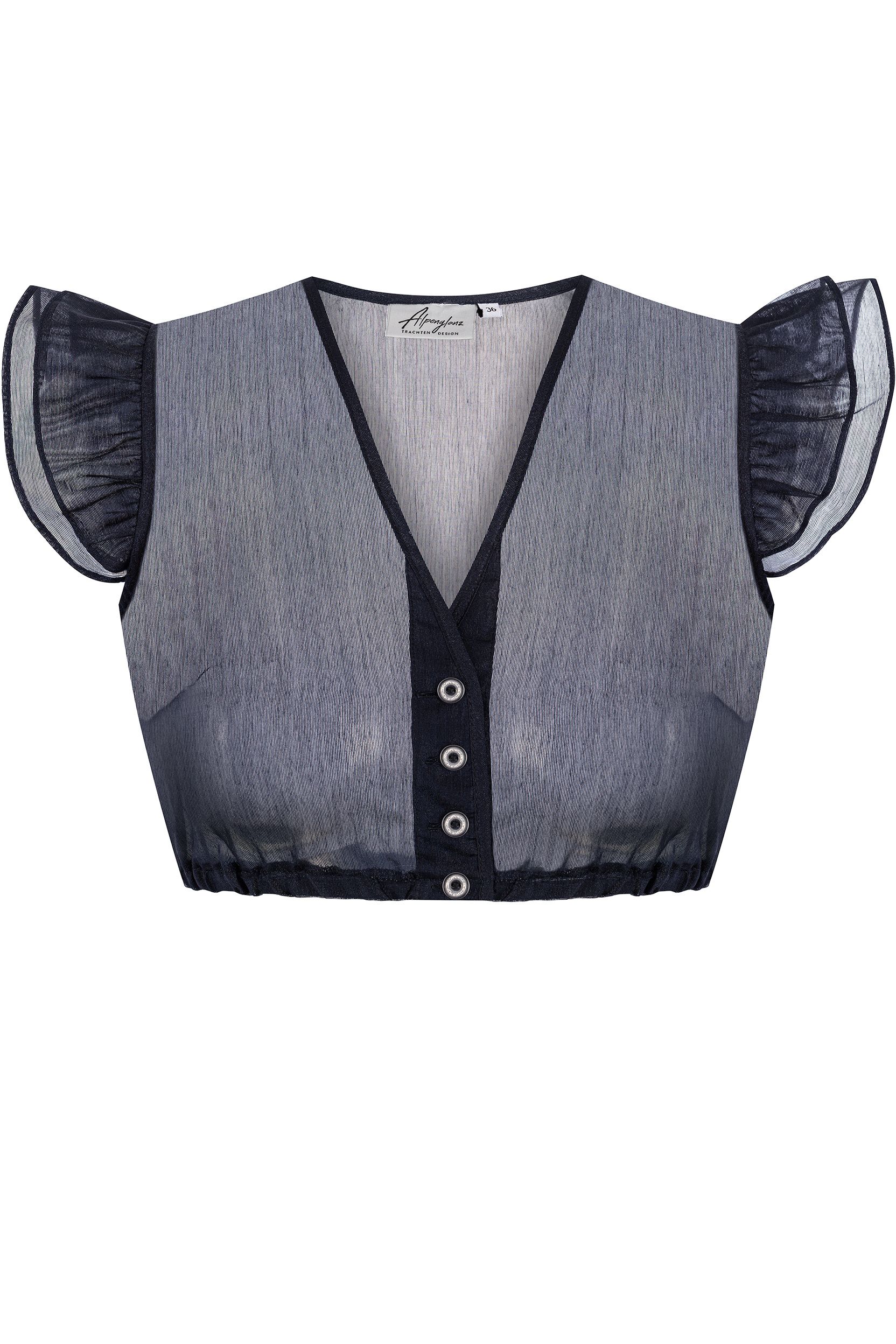 Dirndlbluse EILEEN ~ 32 ~ dunkelblau