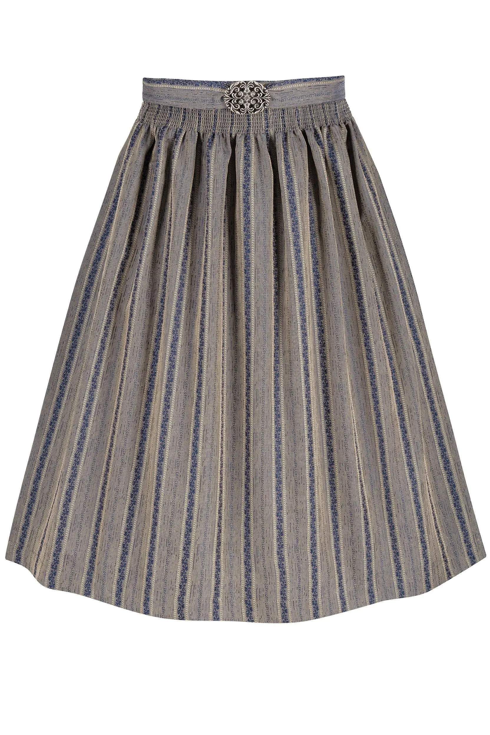 Dirndlschürze mit Rankenmuster (70 cm) ~ S ~ blau
